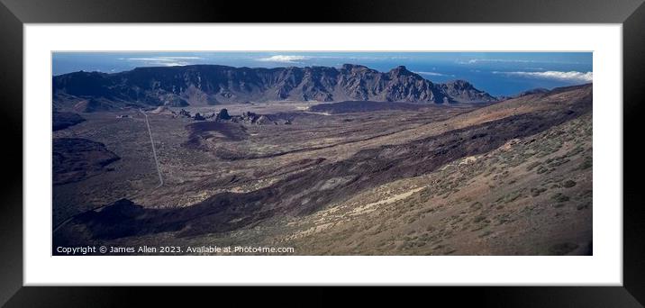 Mount Tiede Tenerife!  Framed Mounted Print by James Allen
