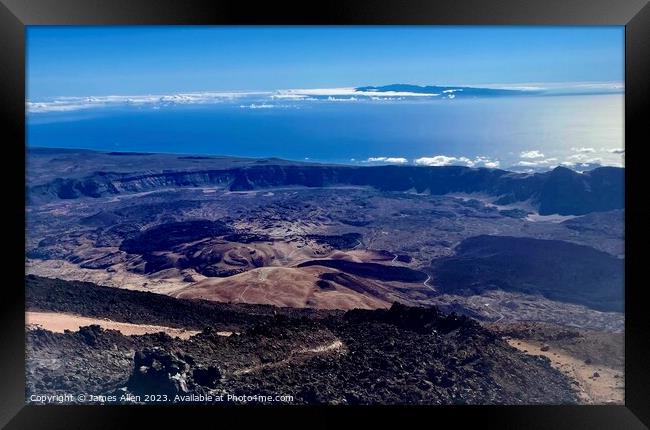 Mount Tiede Tenerife Spain  Framed Print by James Allen