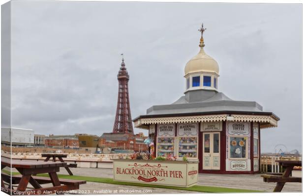 Blackpool Tower Canvas Print by Alan Tunnicliffe