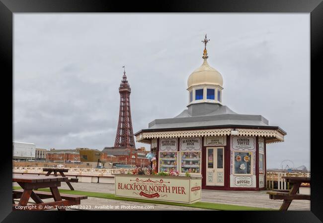 Blackpool Tower Framed Print by Alan Tunnicliffe