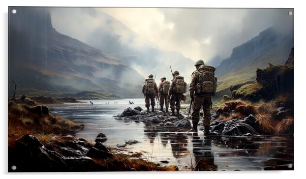 Active Duty Falkland Islands Acrylic by Steve Smith