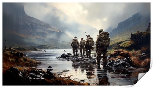 Active Duty Falkland Islands Print by Steve Smith