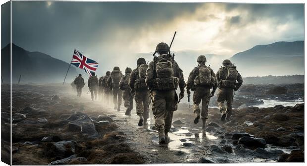 Active Duty Falkland Islands Canvas Print by Steve Smith