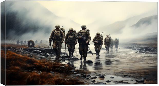 Active Duty Falkland Islands Canvas Print by Steve Smith