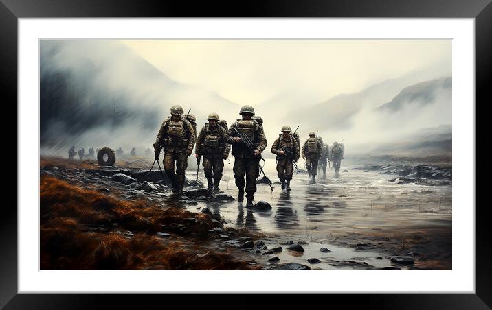 Active Duty Falkland Islands Framed Mounted Print by Steve Smith