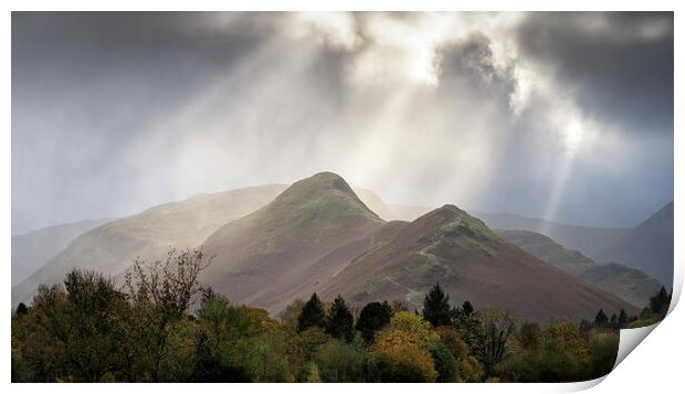 Catbells Light Print by David Semmens