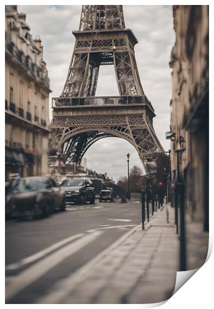 The Eiffel Tower Print by Picture Wizard