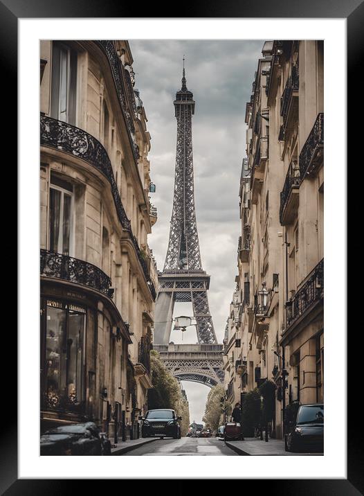 The Eiffel Tower Framed Mounted Print by Picture Wizard