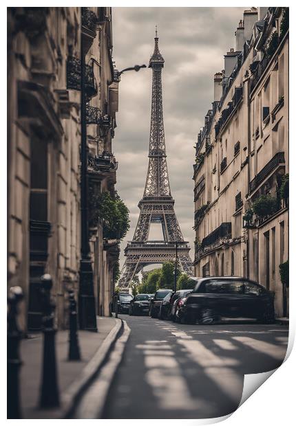 Paris Streets Print by Picture Wizard
