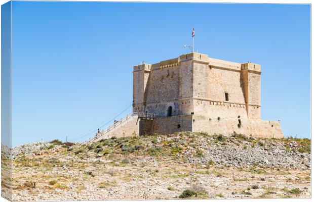 Saint Mary's Tower in Comino Canvas Print by Jason Wells