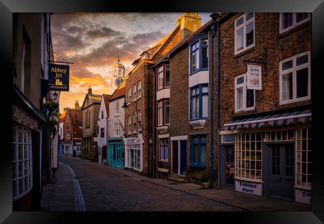 Whitby Shambles North Yorkshire Coast Framed Print by Tim Hill