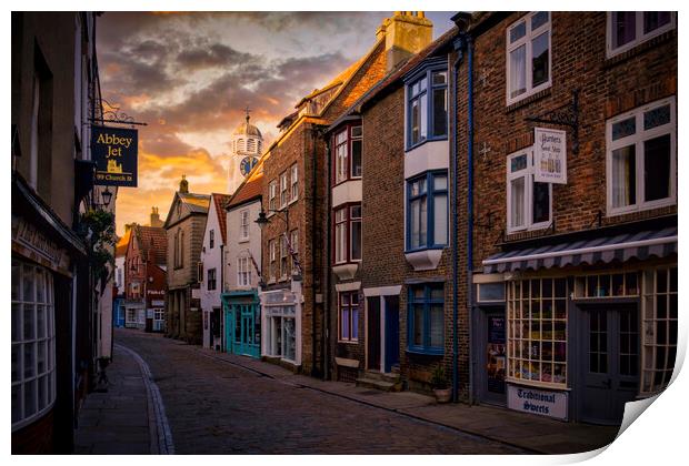 Whitby Shambles North Yorkshire Coast Print by Tim Hill