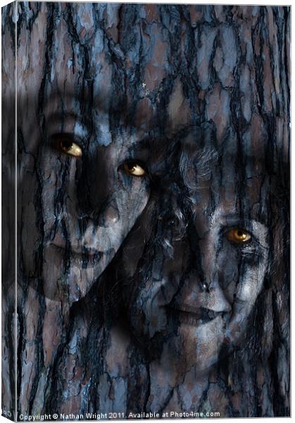 Mother and daughter tree Canvas Print by Nathan Wright
