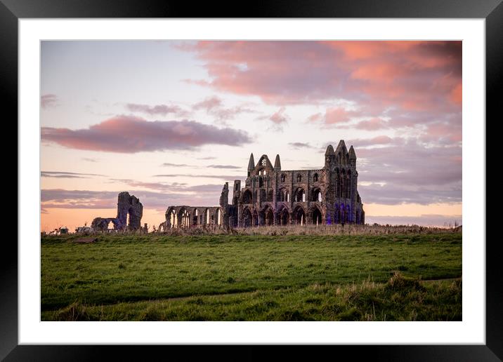 Whitby Abbey Framed Mounted Print by Apollo Aerial Photography