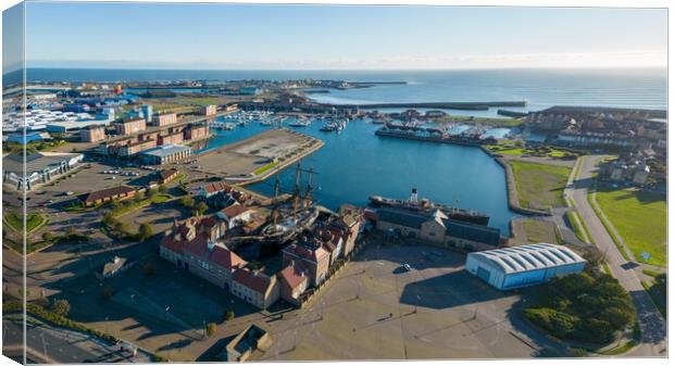 Hartlepool Canvas Print by Apollo Aerial Photography