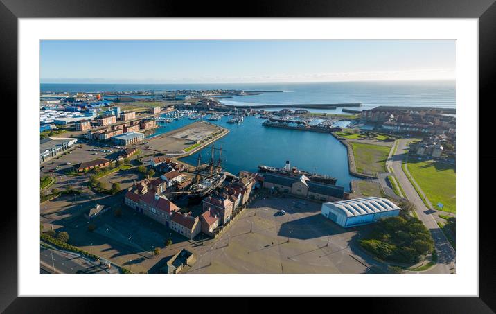 Hartlepool Framed Mounted Print by Apollo Aerial Photography