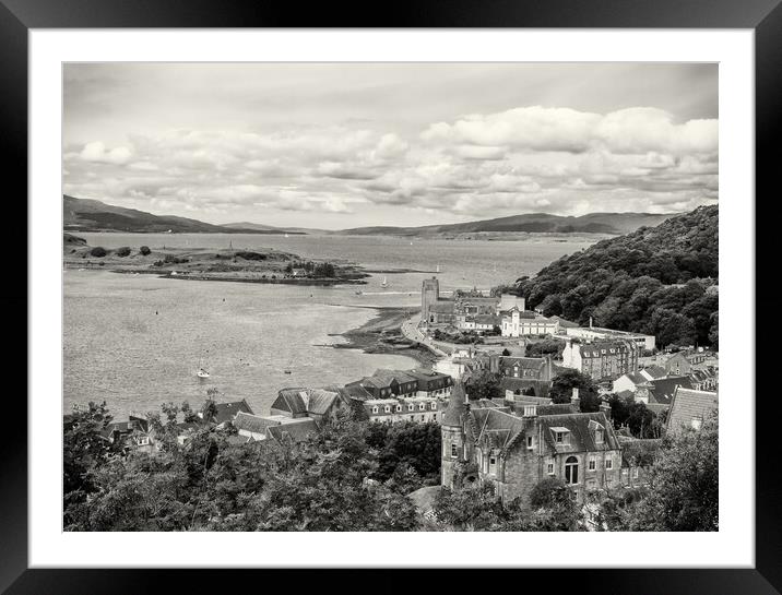 Oban Bay from McCaig's Tower Framed Mounted Print by David Jeffery