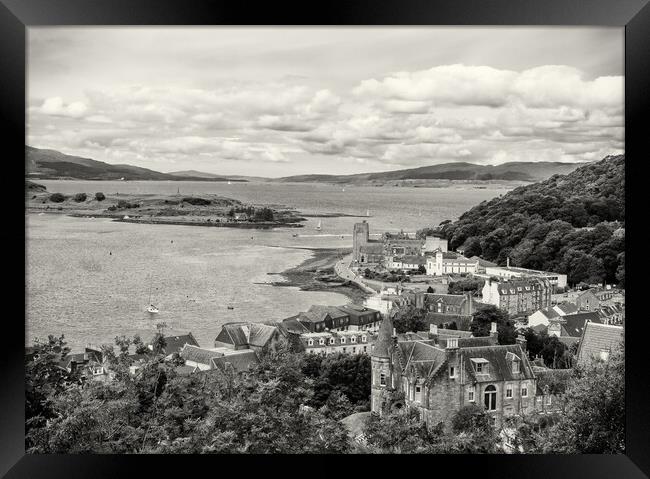 Oban Bay from McCaig's Tower Framed Print by David Jeffery
