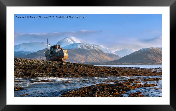 Corpach Shipwreck Framed Mounted Print by Tom McPherson
