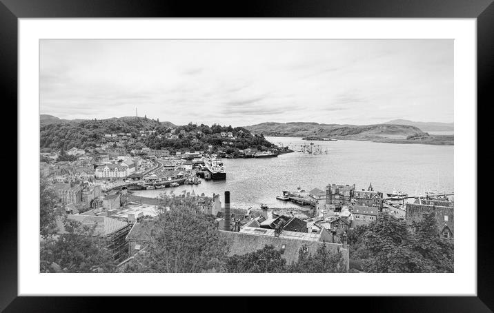 View of Oban Framed Mounted Print by David Jeffery