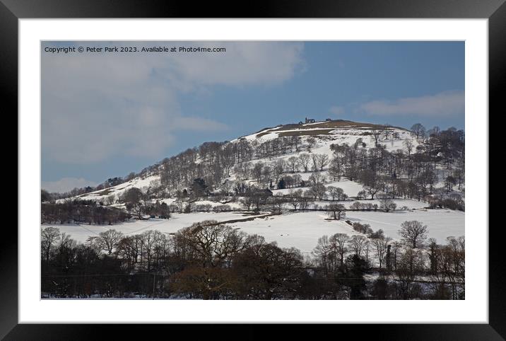 Dinas Bran Castle Framed Mounted Print by Peter Park