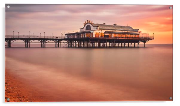 Cleethorpes Pier Long Exposure Acrylic by Tim Hill