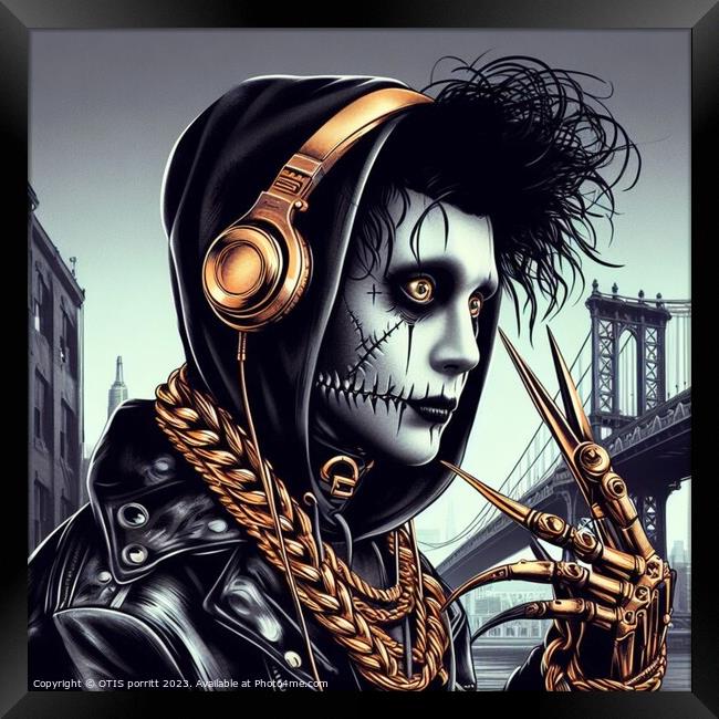 SCISSORHANDS 2 Framed Print by OTIS PORRITT