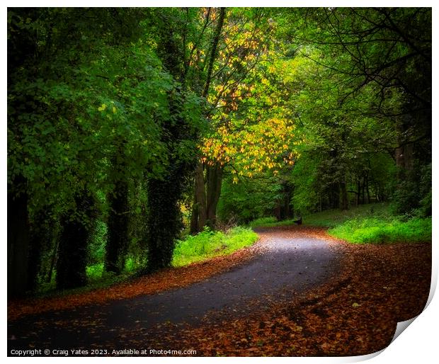 Along The Road to Autumn. Print by Craig Yates