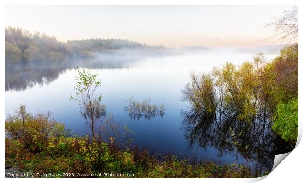 Reservoir Morning Mist. Print by Craig Yates