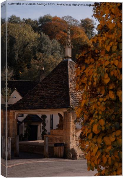 Autumn in the Cotswolds  Canvas Print by Duncan Savidge