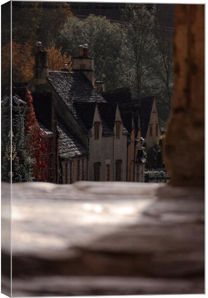 Abstract of Castle Combe Canvas Print by Duncan Savidge