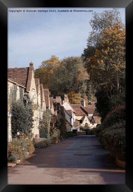 England's prettiest village - Castle Combe  Framed Print by Duncan Savidge