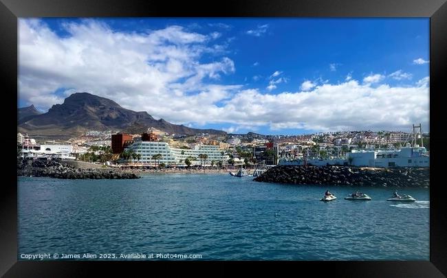 Puerto Colon Tenerife, Spain  Framed Print by James Allen