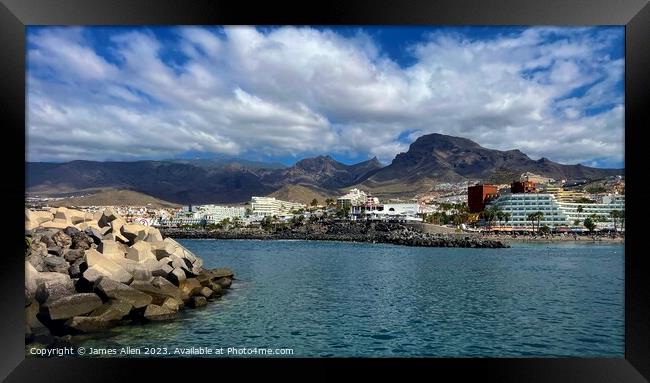 Puerto Colon Tenerife, Spain  Framed Print by James Allen
