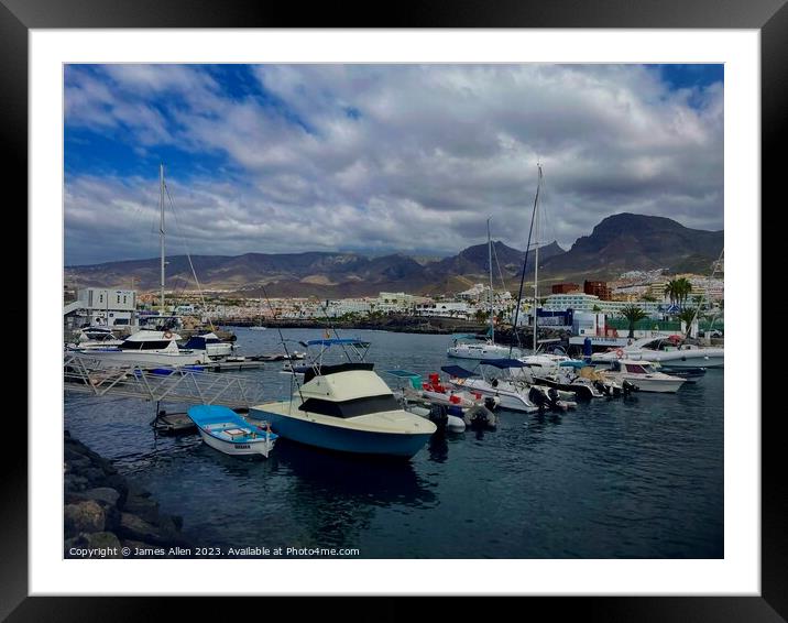 Puerto Colon Tenerife, Spain Framed Mounted Print by James Allen