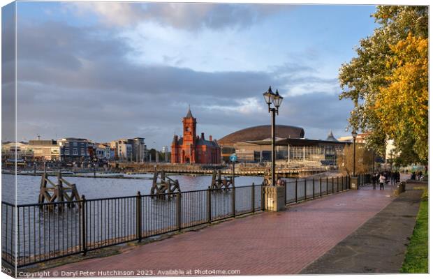 Cardiff Bay view Canvas Print by Daryl Peter Hutchinson