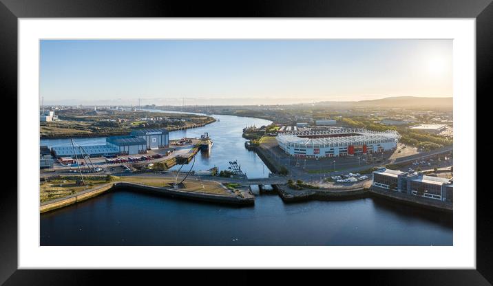 The Riverside Panorama Framed Mounted Print by Apollo Aerial Photography