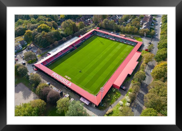 The Peninsula Stadium Framed Mounted Print by Apollo Aerial Photography