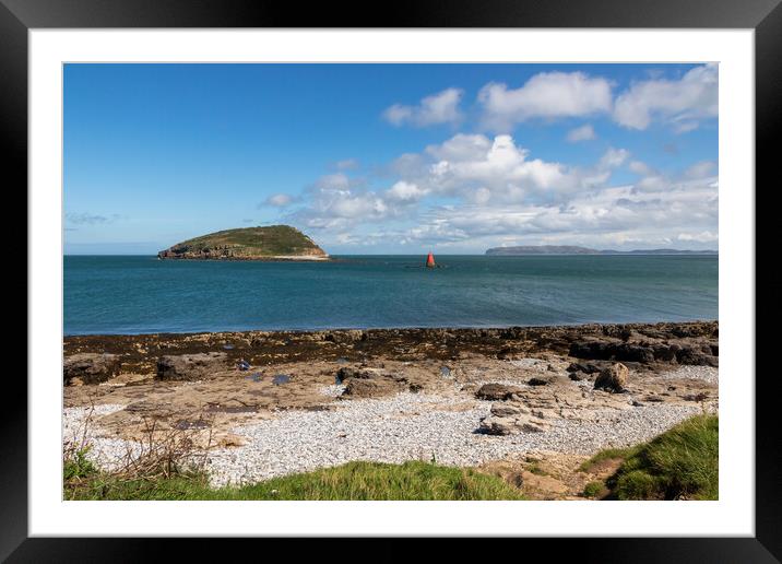 Puffin Island  Framed Mounted Print by Kevin Hellon