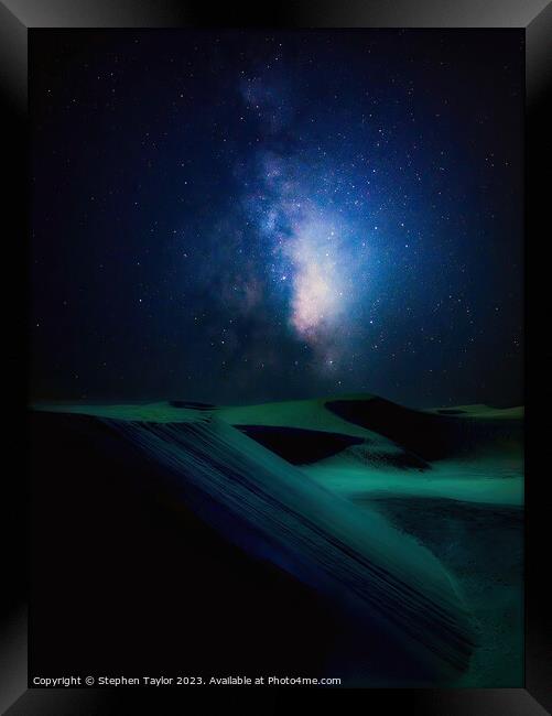 Desert Night Framed Print by Stephen Taylor