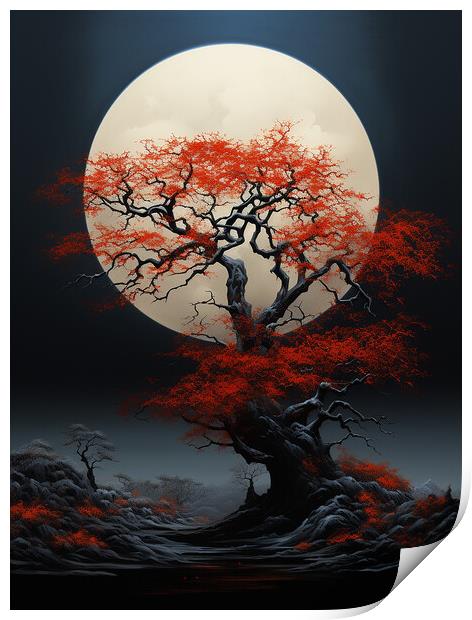 The Big Moon Print by Steve Smith