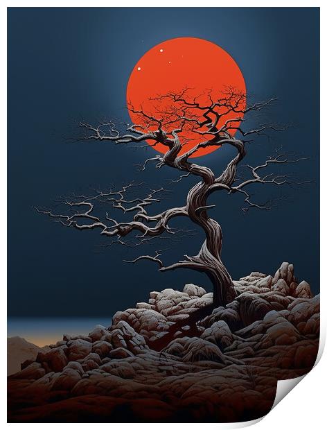 The Big Moon Print by Steve Smith