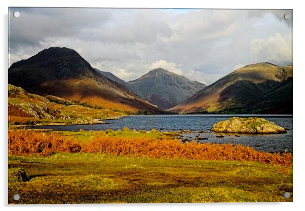 Wastwater Lake District Acrylic by Martyn Arnold