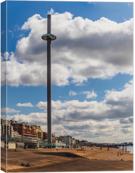 I360 tower Brighton Canvas Print by Margaret Ryan