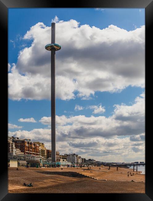 I360 tower Brighton Framed Print by Margaret Ryan