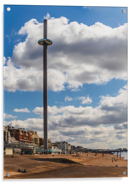 I360 tower Brighton Acrylic by Margaret Ryan