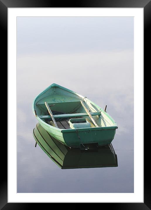 Boat on River Tay Framed Mounted Print by Andrew Beveridge