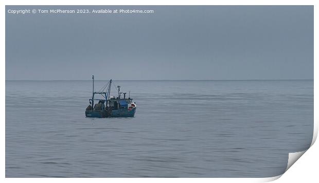 Alone on the Moray Firth Print by Tom McPherson
