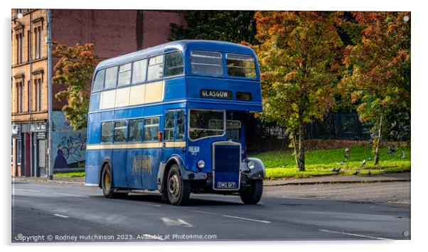 1953 Leyland Titan PD2 bus Acrylic by Rodney Hutchinson