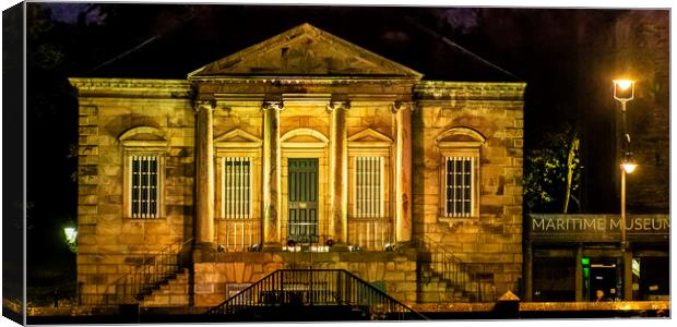 The Customs House in Gold Canvas Print by Keith Douglas